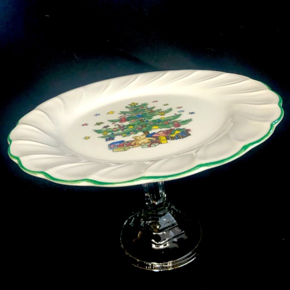 Nikko Ceramics Other - Vtg Nikko Christmas plate Cookie candy hors d’ouvers stand